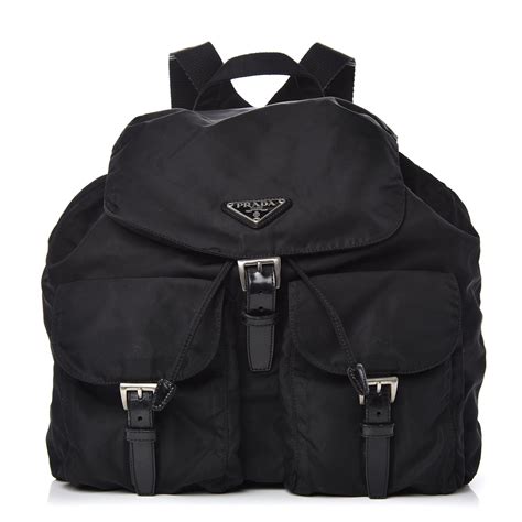 prada backpack vela medium nylon nero black|prada fanny pack nylon.